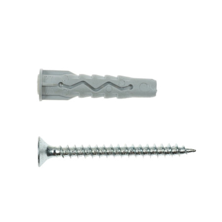 Diblu universal din nylon, cu surub cu cap inecat, Friulsider XP, 6 x 33 mm