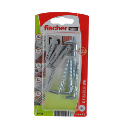 Diblu universal din nylon, cu surub cu carlig in vinclu, Fischer UX, 6 x 35 mm, 4 bucati