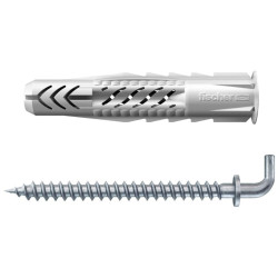 Diblu universal din nylon, cu surub cu carlig in vinclu, Fischer UX, 8 x 50 mm
