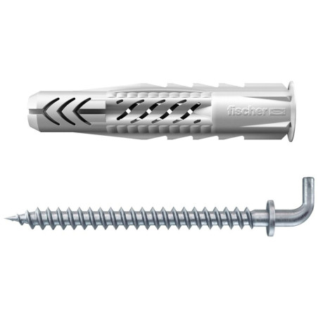 Diblu universal din nylon, cu surub cu carlig in vinclu, Fischer UX, 8 x 50 mm