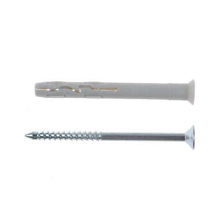 Diblu universal din nylon, cu surub cui, Fischer, 6 x 60 mm