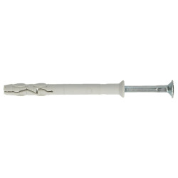 Diblu universal din nylon, cu surub cui, Fischer, 8 x 100, 25 bucati