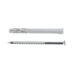 Diblu universal, din nylon, Fischer, 10 x 100 mm, cu surub, set 20 bucati
