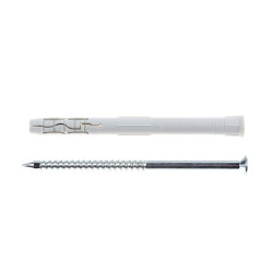 Diblu universal, din nylon, Fischer, 10 x 120 mm, cu surub, set 20 bucati