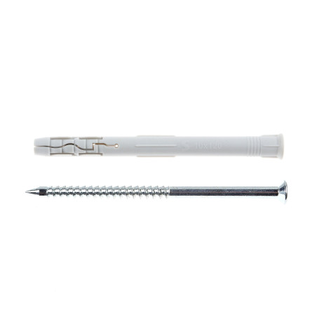 Diblu universal, din nylon, Fischer, 10 x 120 mm, cu surub, set 20 bucati