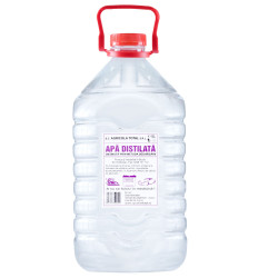 Apa distilata dedurizata, flacon pet, 5L