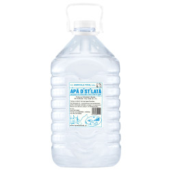 Apa distilata, flacon pet, 5 L