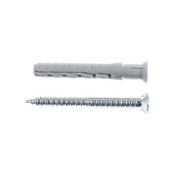 Diblu universal din nylon, Fischer SXR, 8 x 60 mm, cu surub T30