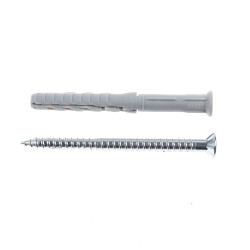 Diblu universal din nylon, Fischer SXR, 8 x 80 mm, cu surub T30