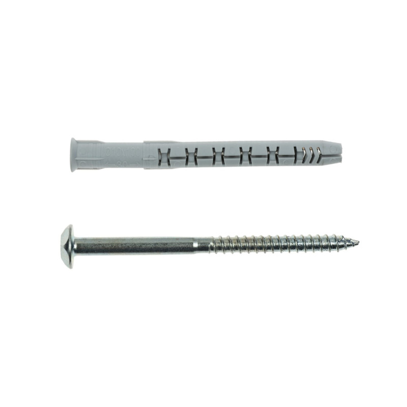 Diblu universal din nylon, Friulsider FM-X5, 10 x 100 mm, cu surub 7 x 105 mm, amprenta Torx T40, capat antifurt