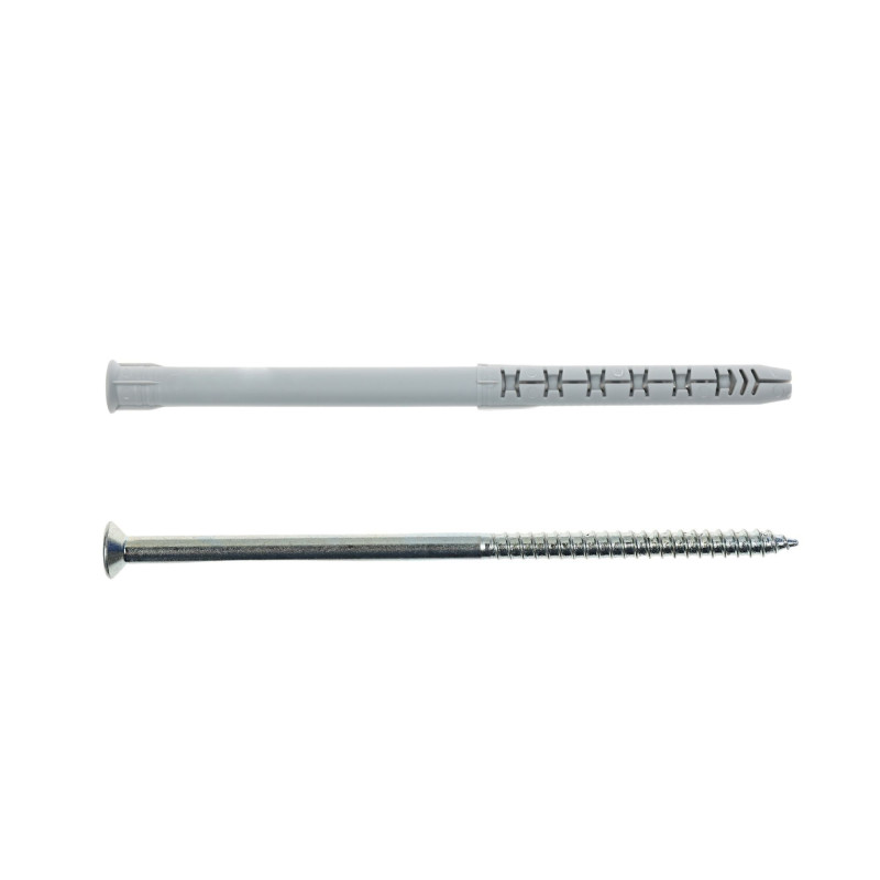 Diblu universal din nylon, Friulsider FM-X5, 10 x 230 mm, cu surub, 7 x 235 mm, cap inecat, amprenta Torx