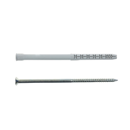 Diblu universal din nylon, Friulsider FM-X5, 10 x 230 mm, cu surub, 7 x 235 mm, cap inecat, amprenta Torx
