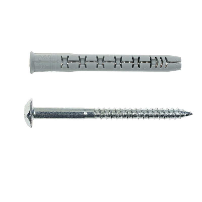 Diblu universal din nylon, Friulsider FM-X5, 10 x 85 mm, cu surub 7 x 90 mm, amprenta Torx T40, capat antifurt Diblu universal din nylon, Friulsider FM-X5, 10 x 85 mm, cu surub 7 x 90 mm, amprenta Torx T40, capat antifurt
