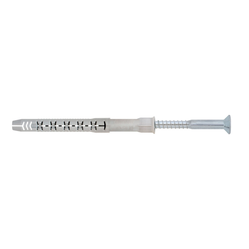 Diblu universal din nylon, Friulsider FM-X5, 8 x 100 mm, cu surub, 6 x 105 mm, cap inecat, amprenta Torx Diblu universal din nylon, Friulsider FM-X5, 8 x 100 mm, cu surub, 6 x 105 mm, cap inecat, amprenta Torx