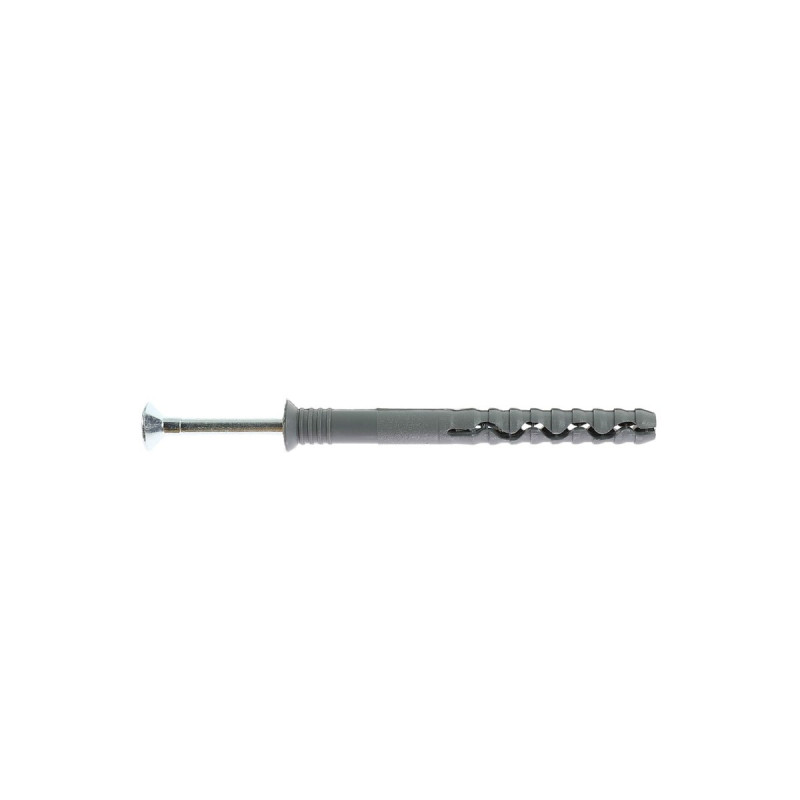 Diblu universal, din plastic, cu surub, 8 x 80 mm, set 25 bucati