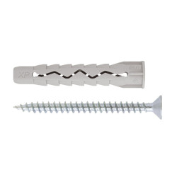 Diblu universal din plastic, cu surub cu cap inecat, Friulsider FMXP, 6 x 45 mm