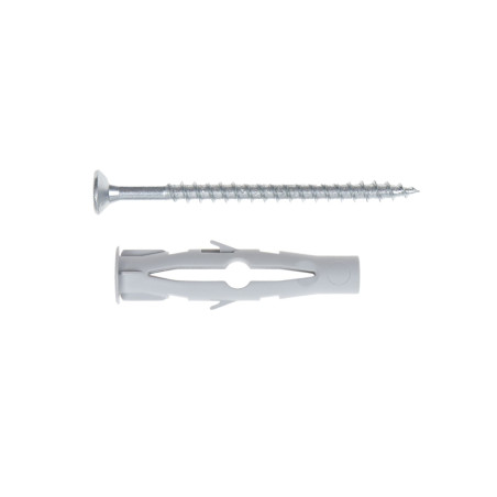 Diblu universal din plastic, cu surub cu cap inecat, Friulsider FXVT, 10 x 60 mm