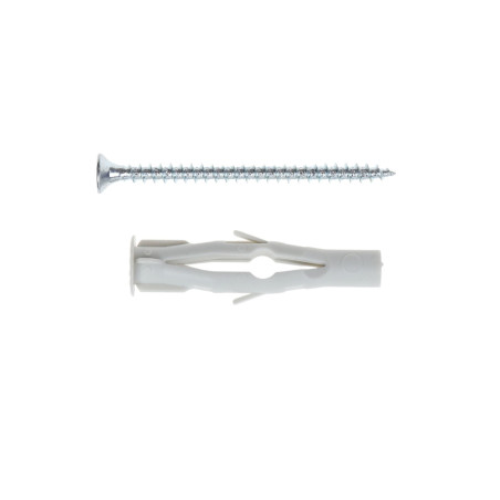 Diblu universal din plastic, cu surub cu cap inecat, Friulsider FXVT, 8 x 50 mm