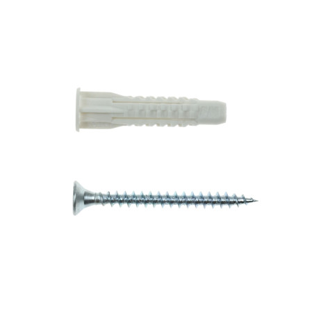 Diblu universal din plastic, cu surub cu cap inecat, Friulsider TMT, 6 x 33 mm
