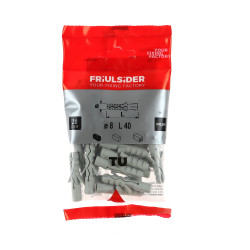 Diblu universal din plastic, Friulsider TU, 8 x 40 mm, set 20 bucati
