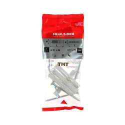 Diblu universal din polipropilena, cu surub cu cap inecat, Friulsider TMT, 10 x 66 mm, set 4 bucati