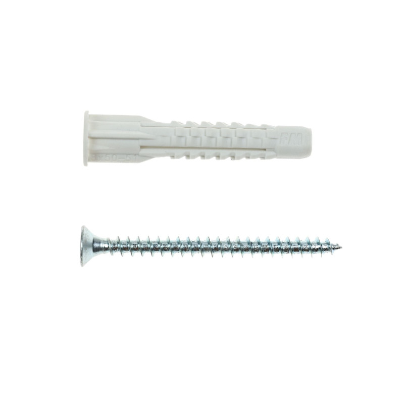 Diblu universal din polipropilena, cu surub cu cap inecat, Friulsider TMT, 8 x 51 mm Diblu universal din polipropilena, cu surub cu cap inecat, Friulsider TMT, 8 x 51 mm