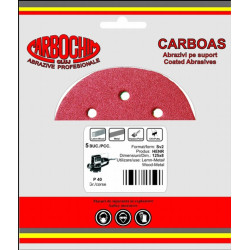 Disc abraziv cu autofixare, pentru lemn / metale, Carboas HENR, 125 mm, granulatie 400