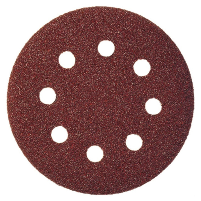 Disc abraziv cu autofixare, pentru lemn / metale, cu perforatii, Klingspor PS 22 K, 125 mm, granulatie 80 Disc abraziv cu autofixare, pentru lemn / metale, cu perforatii, Klingspor PS 22 K, 125 mm, granulatie 80