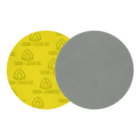 Disc abraziv cu autofixare, pentru slefuire vopsea / lac / chit, Klingspor FD500, 150 mm, granulatie 3000