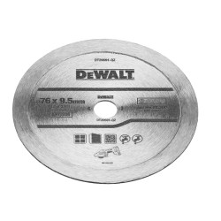 Disc diamantat, continuu, pentru debitare tigla, DeWalt DT20591, 76 x 10 x 9.5 mm