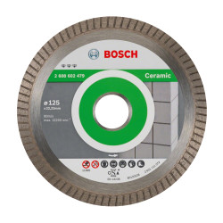Disc diamantat, continuu, pentru placi ceramice / marmura / granit / piatra, Best for Ceramic Extra-Clean Turbo, 125 x 22.23 x 1