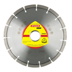 Disc diamantat, cu segmente, pentru debitare materiale de constructie, Klingspor DT 350 B Extra, 150 x 22.23 x 2.4 mm