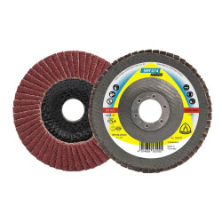Disc lamelar frontal, pentru metal, Klingspor SMT 674, 125 x 22.23 mm, granulatie 60
