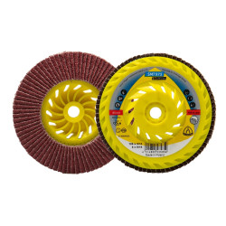 Disc lamelar frontal, pentru metal, Klingspor SMT 975, M14 x 125 mm, granulatie 40