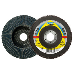 Disc lamelar frontal, pentru otel / inox, Klingspor SMT 926, 125 x 22.23 mm, granulatie 80
