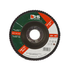 Disc lamelar frontal, pentru otel / inox, Red Square, 115 x 22 mm, granulatie 80