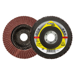 Disc lamelar frontal, pentru otel / metale neferoase, Klingspor SMT 314, 125 x 22.23 mm, granulatie 40