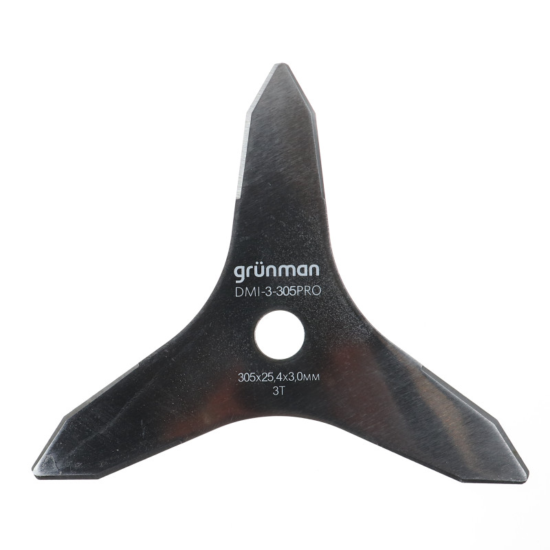 Disc motocoasa pentru tuns iarba, Grunman, otel, 3 lame, D 305 mm, 3 mm