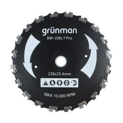 Disc motocoasa pentru tuns iarba, Grunman, otel, D 230 mm