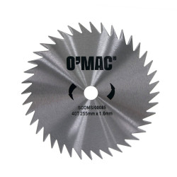 Disc motocoasa pentru tuns iarba, OMAC, otel, 40 dinti, 255 x 1.6 mm