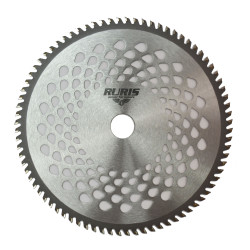 Disc motocoasa pentru tuns iarba, Ruris, otel, 80 dinti cu vidia tip 1, D 230 mm