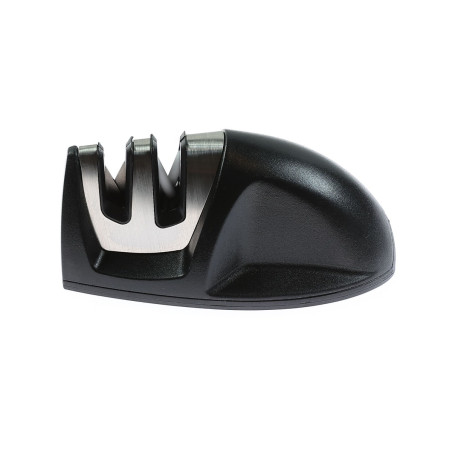 Dispozitiv pentru ascutit cutite, Paxton KR036, inox + ceramica, negru, 9.8 x 5.3 x 4.5 cm