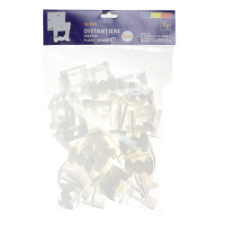 Distantiere pentru placi ceramice, rost 2 mm, set 50 bucati