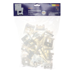 Distantiere pentru placi ceramice, rost 3 mm, set 50 bucati