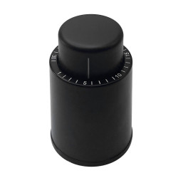 Dop de vid pentru sticle de vin, SP-002, ABS + silicon, negru, 7.2 x 4.7 cm
