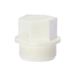 Dop PPR, filetat, D 20 mm, alb