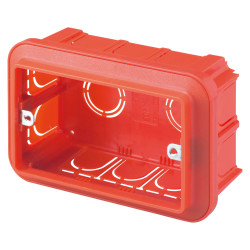 Doza aparat Gewiss GW24403, incastrata, modulara, 3 module, 119 x 80 x 50.5 mm