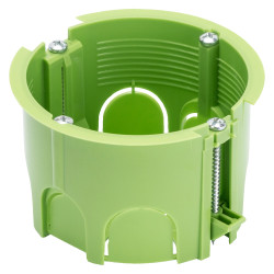 Doza aparat gips carton, Gewiss GW24234PM GC, incastrata, 65 x 45 mm, verde