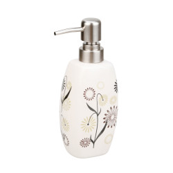 Dozator sapun lichid Kadda Magic BCO-0291A, ceramica, model floral