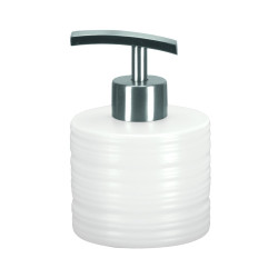 Dozator sapun lichid Kleine Wolke Sahara 34131, ceramica, alb perlat, 250 ml